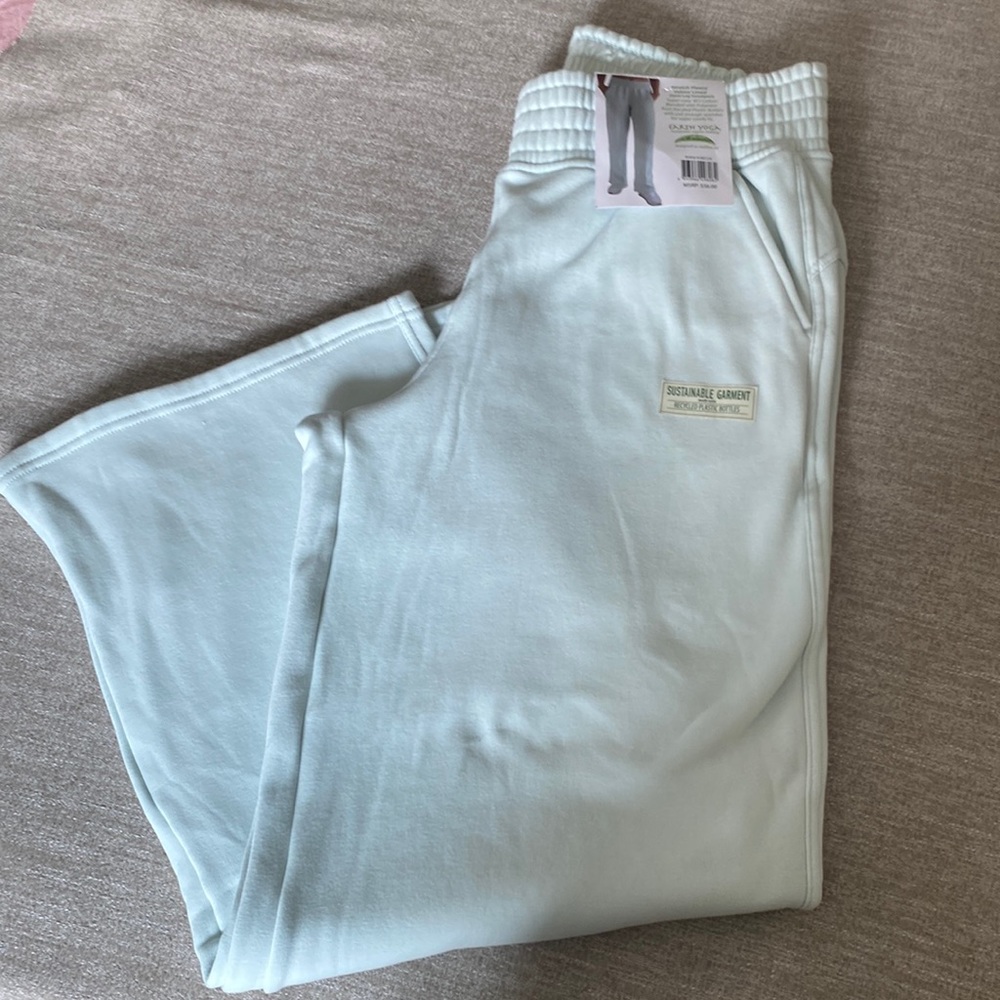 Earth Yoga Stretch Fleece Velour Lined Yoga Pants/Sweatpants Size XL & XXL. NWT